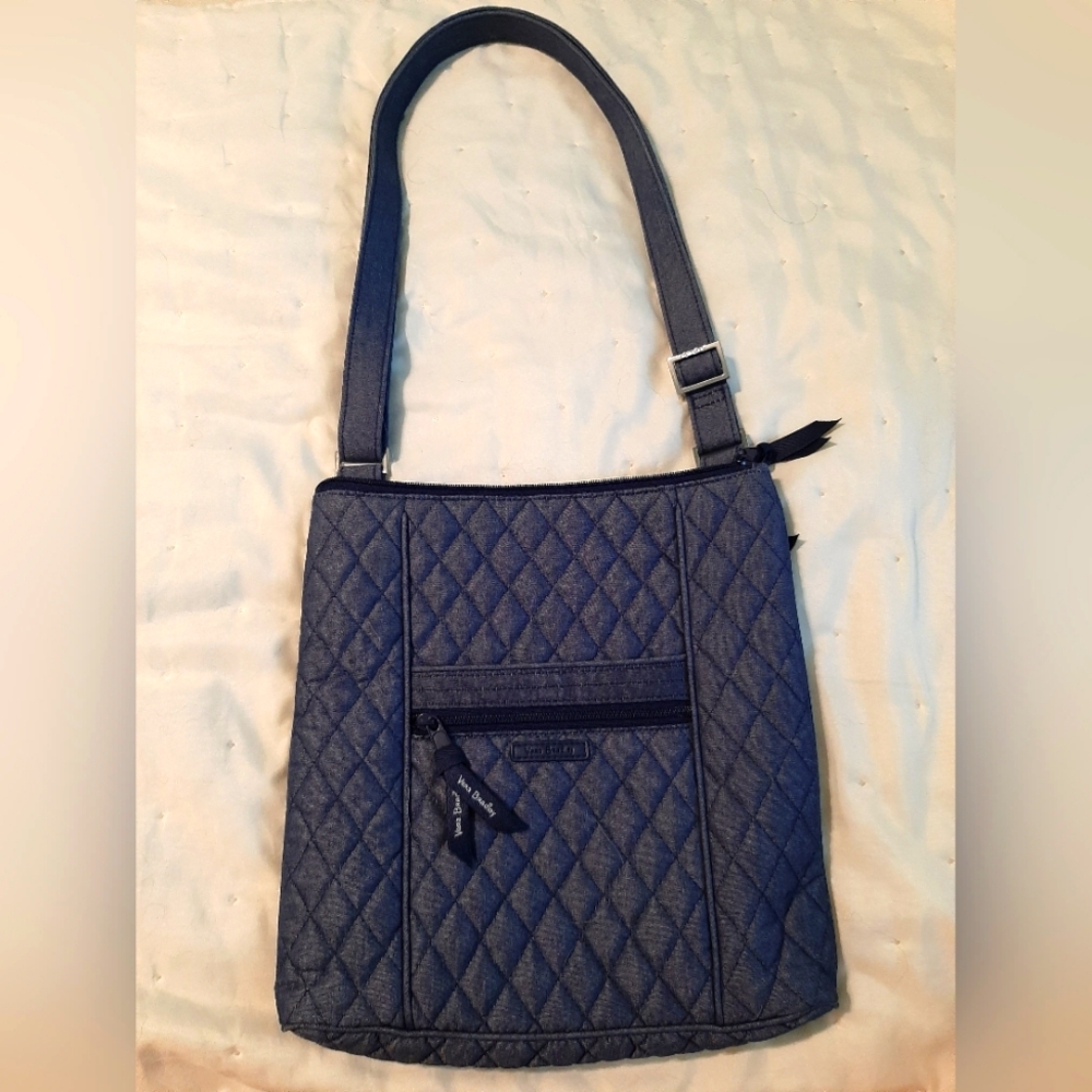 Vera Bradley Quilted Denim Shoulder Bag